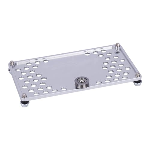 GTFRUQAS Für SCX10 Für TRX4 Für Capra 1/8 1/10 Aluminium Dach Rack Mit Pulley Lager RC Auto Shell Dekoration FJ40 Gehäuse Zubehör RC Ersatzteile(Silver,Size1) von GTFRUQAS
