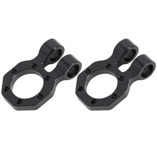 GTFRUQAS Für SCX10 PRO 1/10 Rigs Crawler Aluminium Legierung Modulare Schäkel Passt 4,5mm Rohr Stoßstange RC Gspeed Power Wagon Comp Builds RC Ersatzteile(Black,2pcs) von GTFRUQAS