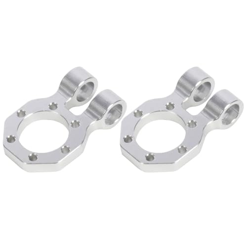 GTFRUQAS Für SCX10 PRO 1/10 Rigs Crawler Aluminium Legierung Modulare Schäkel Passt 4,5mm Rohr Stoßstange RC Gspeed Power Wagon Comp Builds RC Ersatzteile(Silver,2pcs) von GTFRUQAS