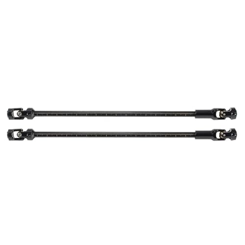 GTFRUQAS Für SCX10 Sportys 1,9 Shafty Für Capra 1/10 U-Joint Antriebswelle Edelstahl Für Cut Zu Länge Antriebswelle 68-229mm RC Rig Crawler DIY RC Ersatzteile(Black,2pcs) von GTFRUQAS