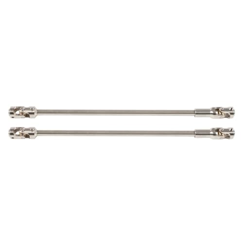 GTFRUQAS Für SCX10 Sportys 1,9 Shafty Für Capra 1/10 U-Joint Antriebswelle Edelstahl Für Cut Zu Länge Antriebswelle 68-229mm RC Rig Crawler DIY RC Ersatzteile(Silver,2pcs) von GTFRUQAS