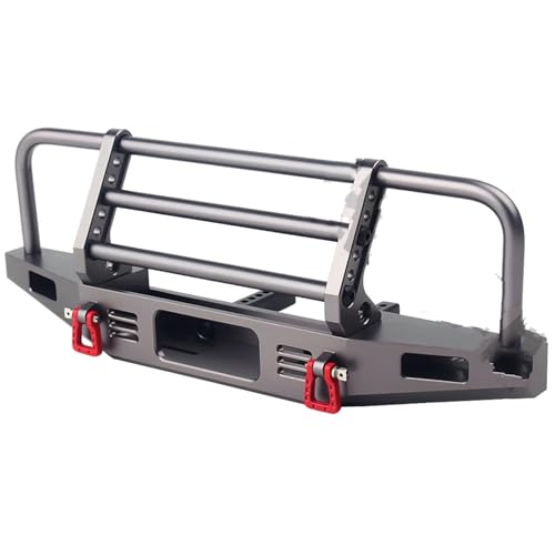 GTFRUQAS Für TRX4 Für Defender Für Axial Für SCX10 Für SCX10 II 90046 90047 1/10 RC Crawler Einstellbare Metall Front Stoßstange RC Ersatzteile(Multi-Colored) von GTFRUQAS