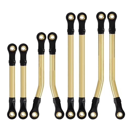 GTFRUQAS Für TRX4M 4M-20 1/18 RC Crawler 8PCS Messing Hohe Freiheit Links Set Fernbedienung Auto Reparatur Upgrade Teile RC Ersatzteile von GTFRUQAS