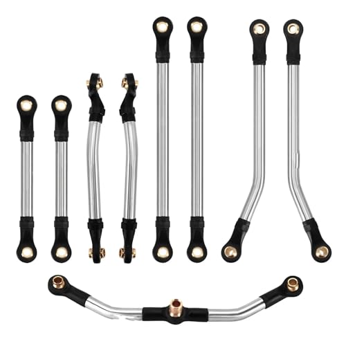 GTFRUQAS Für TRX4M High Für Trail Für K10 1/18 RC Crawler Edelstahl High Clearance Für Chassis Links Set RC Ersatzteile(Links Set) von GTFRUQAS