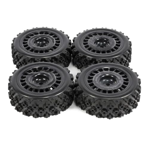 GTFRUQAS Für TT-01 Für TT-02 XV-01 DF-03 TA06 PTG2 Für HPI WR8 4 Stücke 12mm Geklebte Gummireifen Kunststofffelgen Felge RC Für Rallye Für Rennwagen Upgrades Teile RC Ersatzteile(Black,72 * 26) von GTFRUQAS