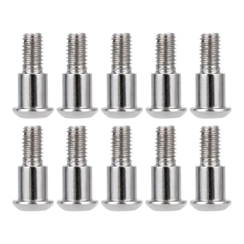 GTFRUQAS Für Vanquish Für Axial Für SCX10 AR44 AR45 VS4-10 1/10 Für Capra F9 Achse M3x4x10mm Hex Buttonhead Einschnitt Kingpin Schulter Schrauben RC Auto RC Ersatzteile(White) von GTFRUQAS