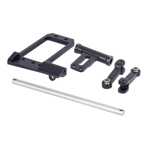 GTFRUQAS Für Vanquish Für Phoenix VS4-10 F10 1/10 Skala Voll Hydraulische Lenkung Zylinder Kit Mit BTA Servo Halterung RC Crawler Portal Achse DIY RC Ersatzteile(Black) von GTFRUQAS