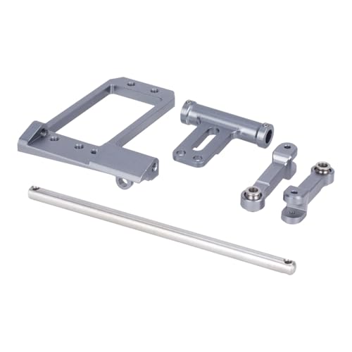 GTFRUQAS Für Vanquish Für Phoenix VS4-10 F10 1/10 Skala Voll Hydraulische Lenkung Zylinder Kit Mit BTA Servo Halterung RC Crawler Portal Achse DIY RC Ersatzteile(Titanium) von GTFRUQAS