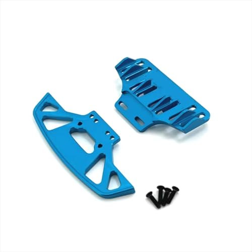 GTFRUQAS Für WLtoys 1/28 284010 284131 K989 K979 K969 P929 P939 Metall Upgrade Teile Vordere Und Hintere Stoßstange RC Auto Ersatz Zubehör RC Ersatzteile(Blue) von GTFRUQAS