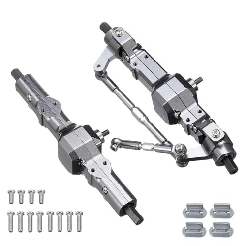 GTFRUQAS Für WPL Für C14 C24 C34 C44 B14 B24 1/16 RC Auto Upgrade Teile Zubehör Metall Vorder- Und Hinterachse Set 2 Stücke RC Ersatzteile(Size1) von GTFRUQAS