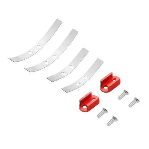 GTFRUQAS Für WPL Für D12 D22 D32 D42 B16 B36 B14 B24 Stahl Stoßdämpfer Für Blattfedern Suspension RC LKW Auto Upgrade Teile Zubehör RC Ersatzteile(Red) von GTFRUQAS