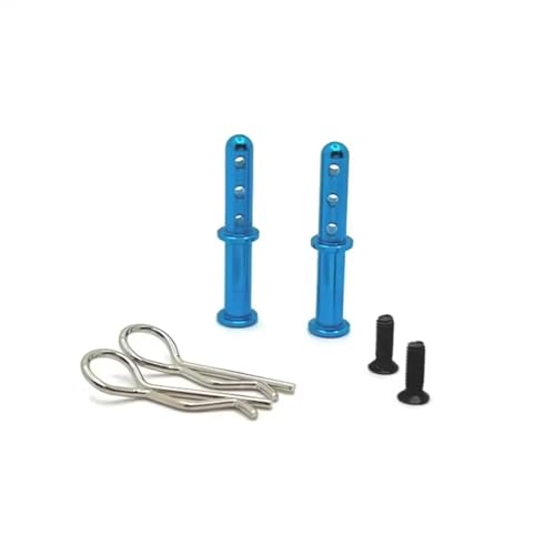 GTFRUQAS Für Wltoys 144001 144010 144016 124016 124017 124018 124019 RC Auto Upgrade Teile Metall Körper Montieren Post Shell Spalte RC Ersatzteile(Blue) von GTFRUQAS
