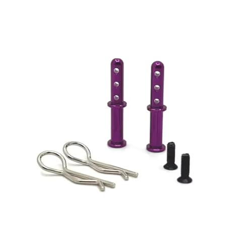 GTFRUQAS Für Wltoys 144001 144010 144016 124016 124017 124018 124019 RC Auto Upgrade Teile Metall Körper Montieren Post Shell Spalte RC Ersatzteile(Purple) von GTFRUQAS