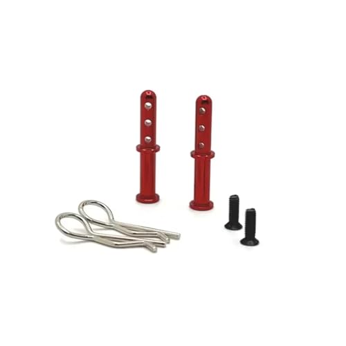 GTFRUQAS Für Wltoys 144001 144010 144016 124016 124017 124018 124019 RC Auto Upgrade Teile Metall Körper Montieren Post Shell Spalte RC Ersatzteile(Red) von GTFRUQAS