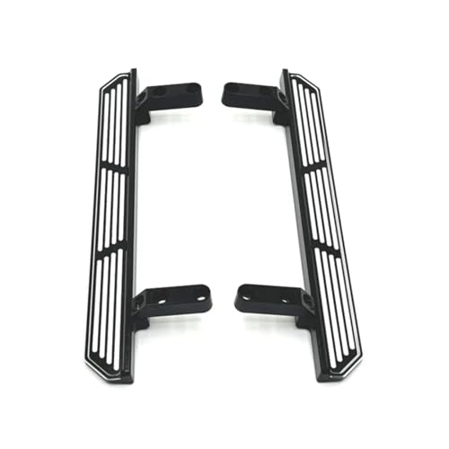 GTFRUQAS Für Wltoys Für 104006 104010 104020 104026 1/10 RC Auto Upgrade Teile Zubehör Metall RC Für Rock Sliders Seite Pedal Dekoration RC Ersatzteile(Black) von GTFRUQAS
