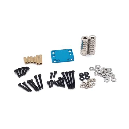 GTFRUQAS Für Wltoys Für 284131 K969 K989 P929 Für Kyosho Für MINI-Q 1:28 RC Auto Upgrade Teile RC Auto Körper Post Magnet Unsichtbare Feste Halterung RC Ersatzteile(Blue) von GTFRUQAS