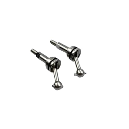 GTFRUQAS Für Wltoys K969 K979 K989 K999 P929 P939 1/28 RC Tuningteile 1 Paar Metall Vorne Oder Hinten CVD Für Kreuzgelenkwellenübertragung RC Ersatzteile(Silver) von GTFRUQAS