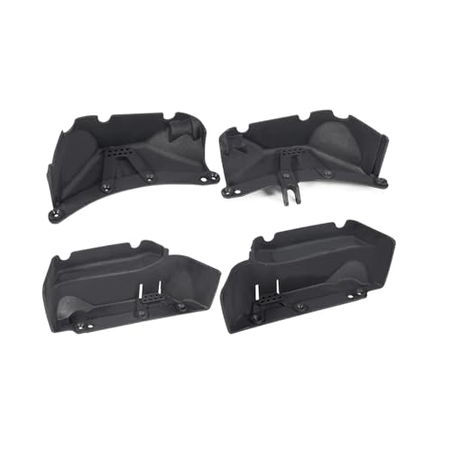 GTFRUQAS Für Wrangler Für SCX10 1/10 2-Gang-Getriebe Für Chassis Kit Rahmen Mit Für Rock Slider Body Radstand Fender Flares RC Crawler 313mm RC Ersatzteile(Fender Set) von GTFRUQAS