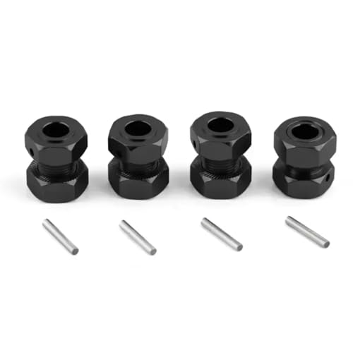 GTFRUQAS RC Autozubehör Für Arrma 6S Für Typhon Für Limitless Für Mojave Für Felony 1/7 Metall 17 Mm Radsechskant RC Autoteile Und Zubehör Upgrade Ersatzverwendung(Black) von GTFRUQAS