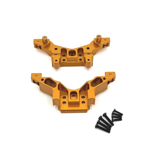 GTFRUQAS RC Autozubehör Für HuanSu 14321 Für JJRC C8802 YDJ-D879 1/14 Metall Vorder Und Hinterradaufhängung Halterungen RC Auto Teile Und Zubehör Upgrade Ersatz(Yellow) von GTFRUQAS