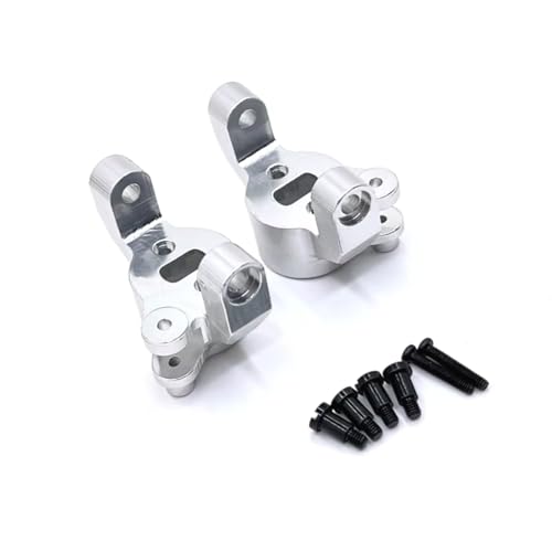 GTFRUQAS RC Autozubehör Für HuangBo ZP1001 ZP1002 ZP1003 ZP1004 1/10 Metall CNC Prozess Vorderachse C Typ Für Seat RC Autoteile Und Zubehör Upgrade Ersatzverwendung(Silver) von GTFRUQAS