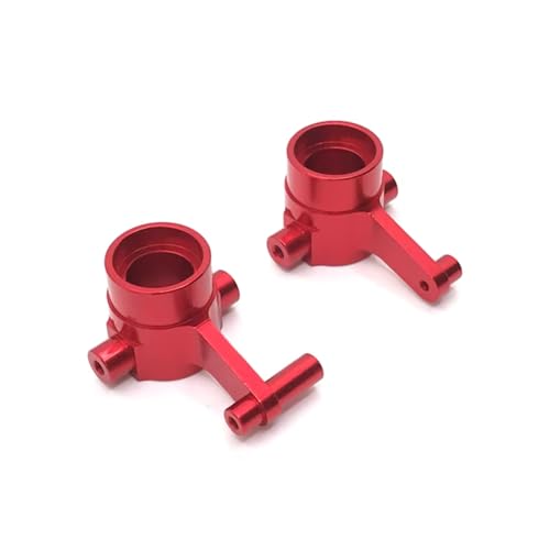 GTFRUQAS RC Autozubehör Für HuangBo ZP1001 ZP1002 ZP1003 ZP1004 1/10 Metall Vorderachsen Lenkbecher RC Autoteile Und Zubehör Upgrade Ersatz Und Verwendung(Red) von GTFRUQAS