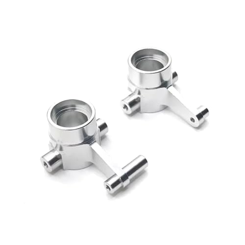GTFRUQAS RC Autozubehör Für HuangBo ZP1001 ZP1002 ZP1003 ZP1004 1/10 Metall Vorderachsen Lenkbecher RC Autoteile Und Zubehör Upgrade Ersatz Und Verwendung(Silver) von GTFRUQAS
