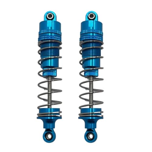 GTFRUQAS RC Autozubehör Für Huangbo R1001 R1002 R1003 1/10 Metall Vorne Und Hinten Hydraulische Stoßdämpfer RC Autoteile Und Zubehör Upgrade Ersatz Verwendung(Blue) von GTFRUQAS