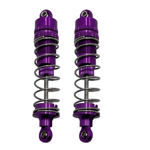 GTFRUQAS RC Autozubehör Für Huangbo R1001 R1002 R1003 1/10 Metall Vorne Und Hinten Hydraulische Stoßdämpfer RC Autoteile Und Zubehör Upgrade Ersatz Verwendung(Purple) von GTFRUQAS