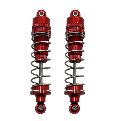 GTFRUQAS RC Autozubehör Für Huangbo R1001 R1002 R1003 1/10 Metall Vorne Und Hinten Hydraulische Stoßdämpfer RC Autoteile Und Zubehör Upgrade Ersatz Verwendung(Red) von GTFRUQAS