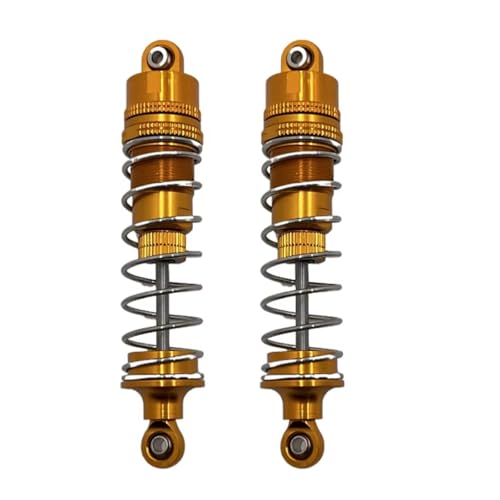 GTFRUQAS RC Autozubehör Für Huangbo R1001 R1002 R1003 1/10 Metall Vorne Und Hinten Hydraulische Stoßdämpfer RC Autoteile Und Zubehör Upgrade Ersatz Verwendung(Yellow) von GTFRUQAS