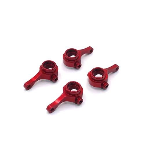 GTFRUQAS RC Autozubehör Für MINI-Q9 1/28 Metall Lenkbecher Vorne Und Hinten RC Auto Offroad Kettenfahrzeugteile Und Zubehör Upgrade Ersatzverwendung(Red) von GTFRUQAS
