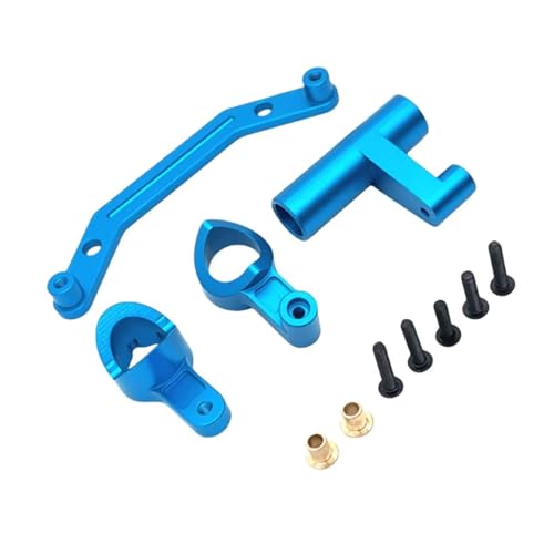 GTFRUQAS RC Autozubehör Für MJX 7303 1/7 Metall Front Steering Component Parts Set Fernbedienung Auto Teile Und Zubehör Upgrade Ersatz Verwendung(Blue) von GTFRUQAS