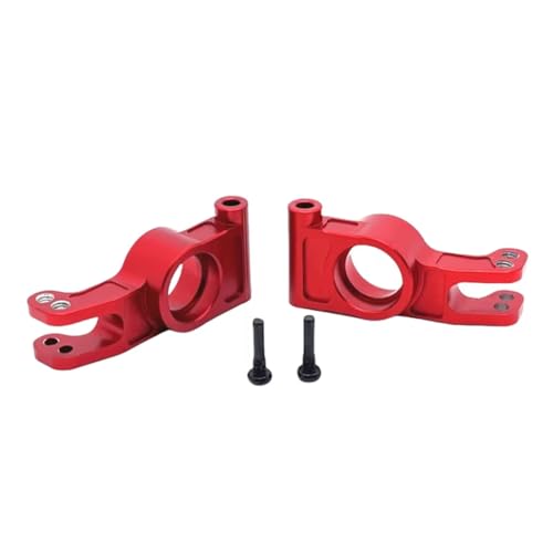 GTFRUQAS RC Autozubehör Für MJX 7303 P73260 1/7 Metall Hinterrad Lenkbecher Fernbedienungsauto Kettenfahrzeugteile Und Zubehör Upgrade Ersatzverwendung(Red) von GTFRUQAS
