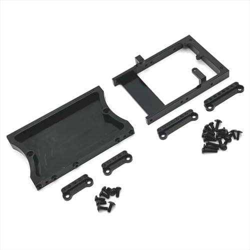 GTFRUQAS RC Autozubehör Für MangNiu D90 D91 D96 Für MN98 99S V1 Heckstrahl Lenkgetriebebehälter Stoßdämpferhalterung Fernbedienung Autozubehör Upgrade Ersatzverwendung(Black) von GTFRUQAS