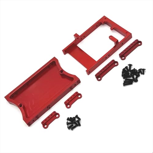 GTFRUQAS RC Autozubehör Für MangNiu D90 D91 D96 Für MN98 99S V1 Heckstrahl Lenkgetriebebehälter Stoßdämpferhalterung Fernbedienung Autozubehör Upgrade Ersatzverwendung(Red) von GTFRUQAS