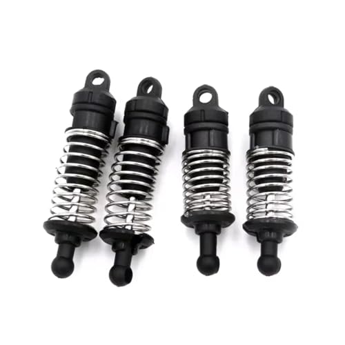 GTFRUQAS RC Autozubehör Für SG1603 Für UDIRC UD1601 UD1603 UD1604 UD1607 SG 1603 1/16 4 Teilige Metallstoßdämpfer RC Autoteile Und Zubehör Upgrade Ersatzverwendung(Black) von GTFRUQAS