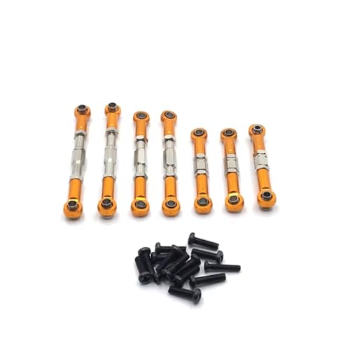 GTFRUQAS RC Autozubehör Für SuBo BG1513 BG1518 1/12 Metall Einstellbare Zugstange RC Autoteile Kettenfahrzeugteile Und Zubehör Upgrade Ersatz Und Verwendung(Yellow) von GTFRUQAS