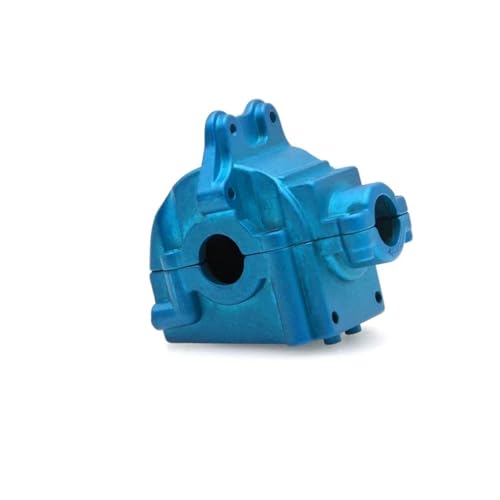 GTFRUQAS RC Autozubehör Für WLtoys 144001-1254 1/14 Metallwellenkastengetriebe Obere Und Untere Abdeckung RC Auto Kettenfahrzeugteile Und Zubehör Upgrade Ersatz(Blue) von GTFRUQAS