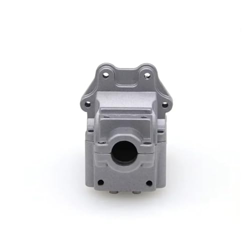 GTFRUQAS RC Autozubehör Für WLtoys 144001-1254 1/14 Metallwellenkastengetriebe Obere Und Untere Abdeckung RC Auto Kettenfahrzeugteile Und Zubehör Upgrade Ersatz(Silver) von GTFRUQAS