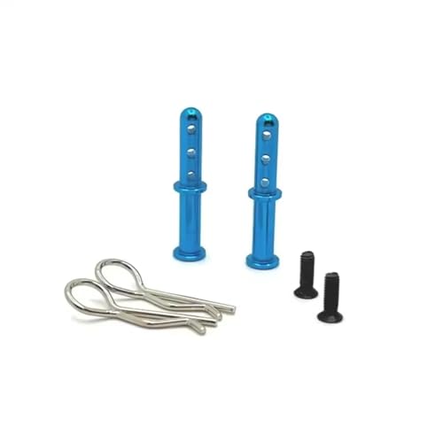 GTFRUQAS RC Autozubehör Für Wltoys 144001 144010 144016 124016 124017 124018 124019 Für RIaarIo Metall Karosseriehalterung Post Shell Spalte RC Auto Zubehör Ersatz Verwendung(Blue) von GTFRUQAS