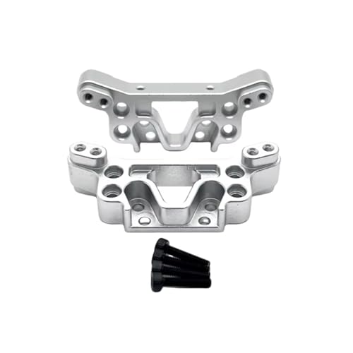 GTFRUQAS RC Autozubehör Für Yudi GR M16 1/16 Metall Große Fuß Vorder Und Hinterradaufhängung Fernbedienung Auto Teile Und Zubehör Upgrade Ersatz Verwenden(Silver) von GTFRUQAS