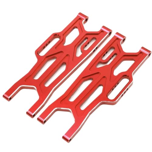 RC Ersatzteile Für Arrma 1/10 Für Kraton 4X4 4S V2 Für Blx Für Outcast 4X4 4S V2 RC Auto Upgrade Teile Metall Front Suspension Arme Für Schaukel Arm ARA330711(Red) von GTFRUQAS