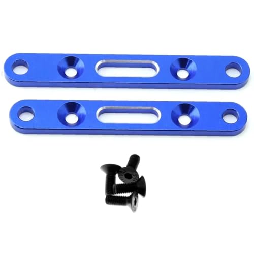 GTFRUQAS RC Ersatzteile Für Arrma Für Mojave 4S 4X4 Für BLX 1/8 RC Auto Metall Vorne Und Hinten Unteren Aufhängung Montieren Unteren Arm Code Upgrade Teile(Blue) von GTFRUQAS