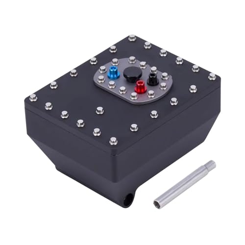 RC Ersatzteile Für Axial Für Capra 1.9UTB 1/10 RC LKW Für Chassis Teil Aluminium Legierung Skala Zelle Empfänger Box Simulierte Für Tank 59 * 46,5 * 37mm(Black) von GTFRUQAS
