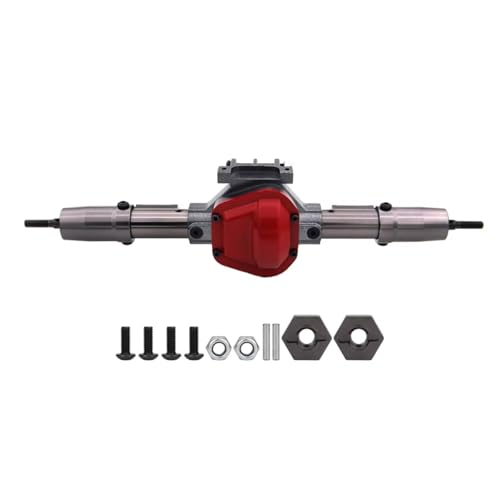 GTFRUQAS RC Ersatzteile Für Axial Für SCX10 1/10 Achse Metall RC Auto Vorne Hinterachse Mit Adapter Servo Arm RC Crawler Auto Upgrade Teile(Rear) von GTFRUQAS