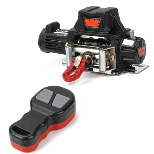 GTFRUQAS RC Ersatzteile Für Axial Für SCX10 90046 Für TRX4 Für TRX6 Gen8 1/10 RC Auto Crawler Metall Winde Drahtlose Fernbedienung System Upgrade Teile(Gray) von GTFRUQAS