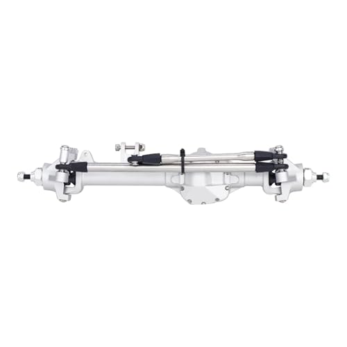 RC Ersatzteile Für Axial Für SCX10 II Für VS4-10 1/10 RC Crawler Rock Trucks Teile Bauton Vorderer Heckversatz Gerade Achse Eingerichtetes Upgrade-Autozubehör(Silver,Front) von GTFRUQAS