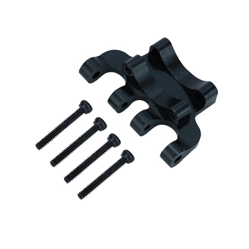 GTFRUQAS RC Ersatzteile Für Axial Für SCX24 AXI00001 90081 C10 1/24 Metall Hinterachse Truss Oberen Link Montieren Basis RC Crawler Auto Upgrade Teile Zubehör(Black) von GTFRUQAS