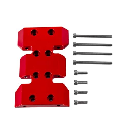 RC Ersatzteile Für Axial Für Scx10 1/10 Upgrade Teile Scal Rc Crawler Auto Zubehör Aluminium Unteren Schwerpunkt Metall Übersetzung Skid Platte(Red) von GTFRUQAS